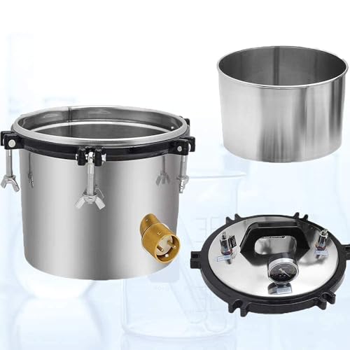 ? 8L/2.11Gal Mini Autoclave Desktop Type ZY-260 Dual Fuel (Coal & Electric), Dry-Burn Protection,High Temperature Steam Pressure Laboratory Tool Cleaning Steam Autoclave