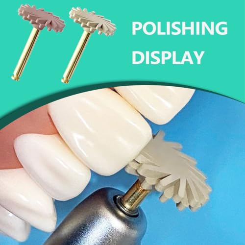 Image of Dental Composite Resin Polishing Disc Kit, 2-Step Polishing Wheels & Discs for Composite Resin Finishing, Dental Polishing Kit for Teeth Restoration