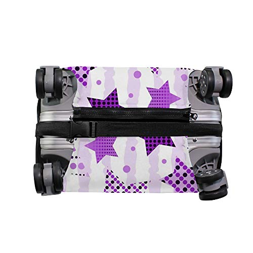 Housse pour valise motif étoiles violet Ruchen pour voyager sereinement en avion ou en train - 5