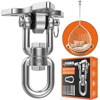 Viomis Edelstahl Deckenhaken 360° Drehbar - Universal für Schaukeln, Hängematten & Boxsäcke, Tragfähigkeit 450 kg, Innen/Außenbereich