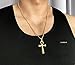 LINLINCHIC Stainless Steel Coptic Ankh Cross Religious Necklace for Women Men, With 23.6 Inch Chain