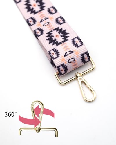 Image of Embroidered Purse Straps Replacement Crossbody Wide Adjustable Bag Straps