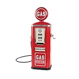 Constructive Playthings Gas Station Toy Gas Pump Replica with Nozzle and Hose, Retro Steel, Fun Sound Effects, Pretend Play, Early Learning, Outdoor Toddler Toys for 3 Years Plus, 10 lbs., 1 ct.