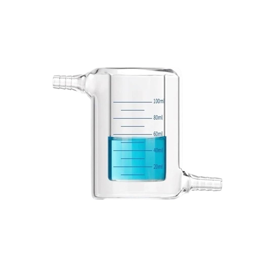Bicchiere da laboratorio con beccuccio, Becher in vetro borosilicato da laboratorio graduato a doppio strato 50-1000 ml(100ml)