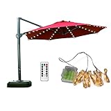 Koffmon Umbrella String Lights 8 Lighting Mode 104 LED with Remote Control String Lights Battery Ope