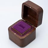 Engagement Ring Music Box Wooden Ring Music Box for Proposal Ring Bearer Box for Wedding Anniversary Day Gift You are My Sunshine Music Ring Box