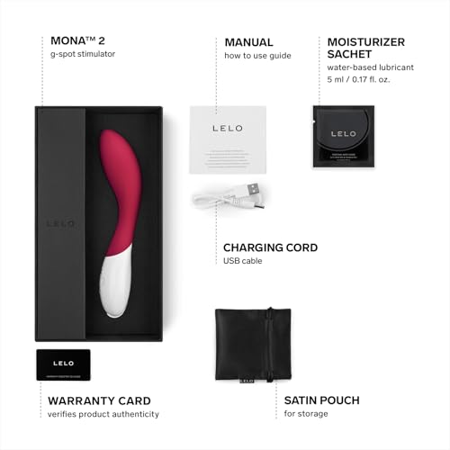 Image of LELO Mona 2 G Spot Vibrator for Women with 6 Intensity Modes - Premium Body-Safe Silicone Sex Toys for Women - Discreet Waterproof Adult Toys for Pleasure