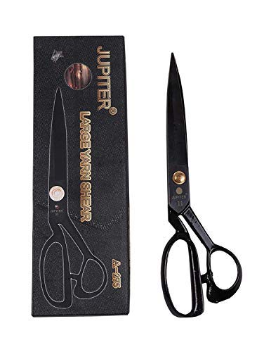 JUPITER A-275" 11-INCHES Stainless steel Tailor Scissor, Cutting Fabrics and Alterations Purposes (Black)