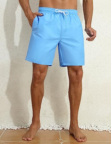 Nonwe Men's Swim Trunks with Compression Liner Quick Dry 2 in 1 Summer Board Shorts with Pockets3