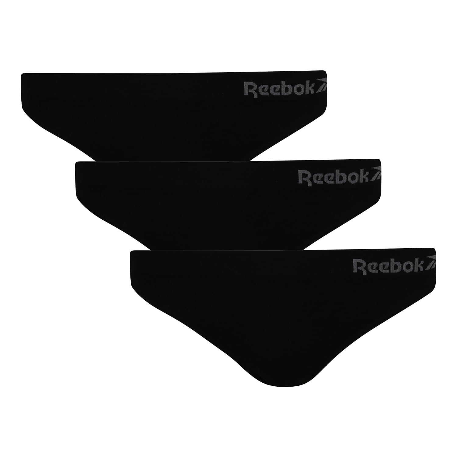 Reebok Damen Womens Reebok Seamless Thong Kali 3pk Black Baselayer-Hose Womens Reebok Seamless Thong KALI 3pk Black