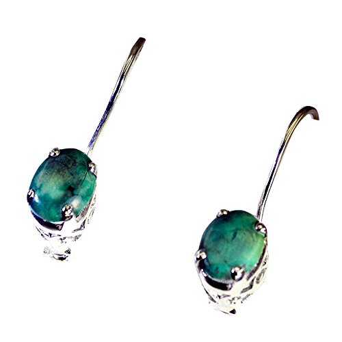 Boucles d'oreilles argent sterling et pierre de naissance décembre haut de gamme