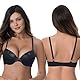 Curve Muse Damen Übergröße Fügen Sie 1 und eine halbe Tasse hinzu Hochdrücken Bügel Spitzen-BHS-Schwarz,Sahne-70E