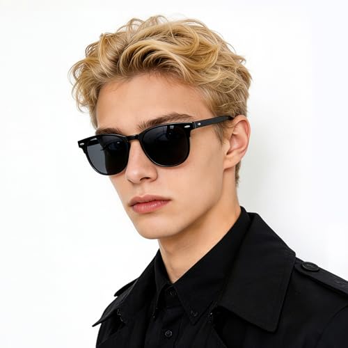 Image of 3 Pack Round Retro Sunglasses for Women Men, UV400 Protection | Lightweight Frame, Comfortable Fit, Classic Vintage Design, Easy Styling, 90s Vintage Style