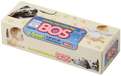 BOS Amazing Odor Sealing Disposable Bags, for Baby Diapers, Pet Waste or Any Sanitary Product Disposal – Durable and Unscented[Size: XS, Color: Pink] (200 Count, Pack of 1) (200 Bags)