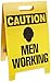Brady 92281 20" Height, 12" Width, B-836 Corrugated Polypropylene, Black On Yellow Color Reversible Floor Stand