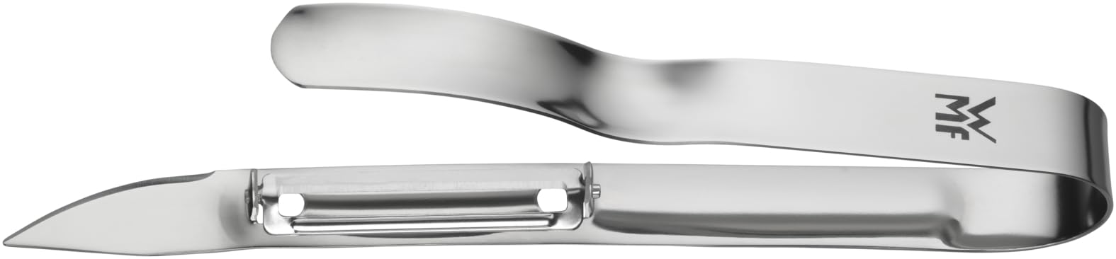 WMF Set Espárragos - Olla Alta 16 cm Con Cestillo y Pelador 17 cm, Acero Inoxidable Cromargan, Para Todo Tipo de Cocinas