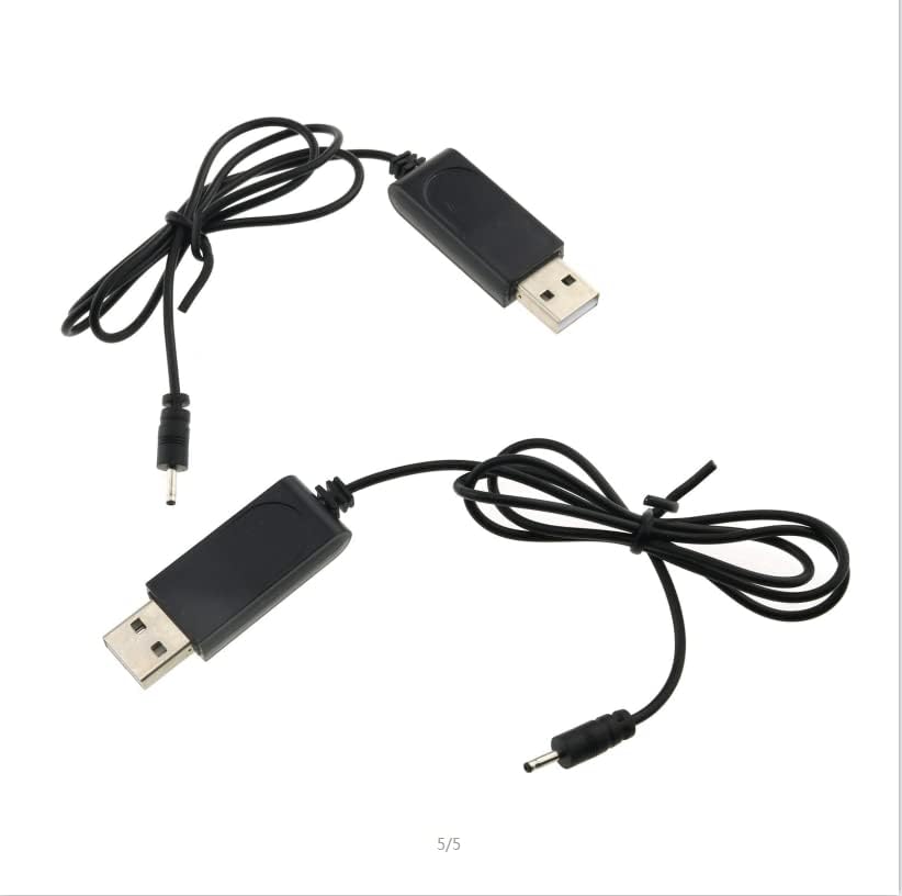 Miniatura 5 de 2 unids USB Lipo Cargador de Batería Cable con 2.0 Enchufe Redondo para Attop XT-1 RC Quadcopter FPV Drone