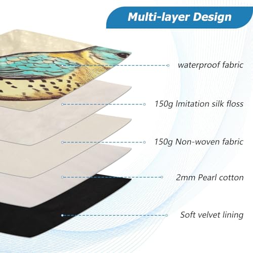 Funda para portátil 13-14 pulgadas con diseño de pájaro, impermeable y resistente miniatura 4