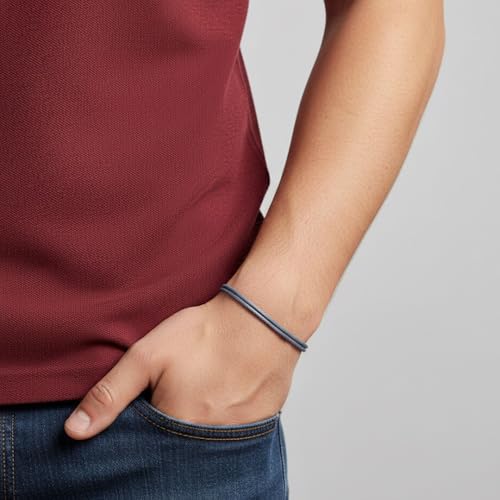 Luck Strings Adjustable Wax Nylon Cord Bracelet for Men Women Adult - Vegan Leather String | Unisex Waterproof Nautical & Surfer Style Friendship Gift, Minimalist - Image 3