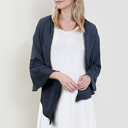 ililily Soft Tencel Lyocell Sunscreen Wide Long Versatile Shawl Wrap Scarf4