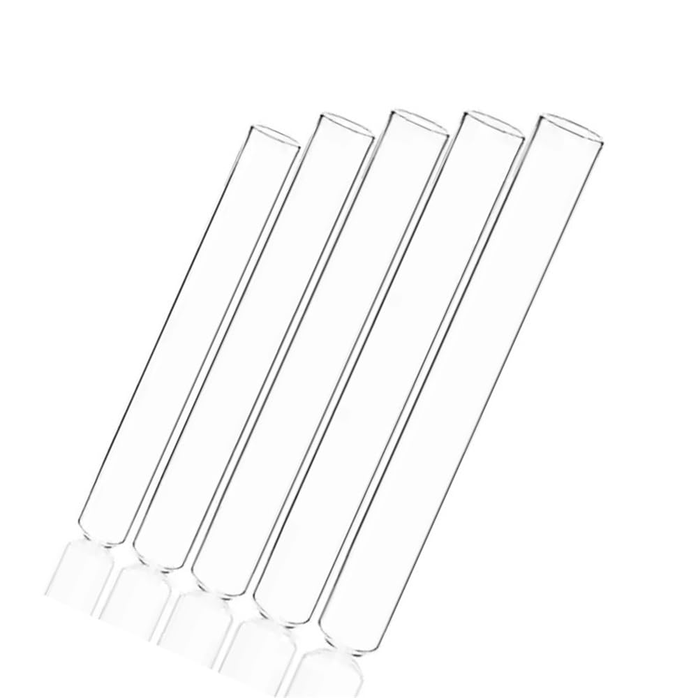 Provette per la conservazione dei campioni 3 provette trasparenti, diametro esterno 35 mm, lunghezza totale 150, tubo di prova in vetro borosilicato alto con fondo tondo