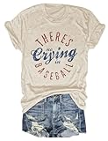 Top 10 Best No Crying In Baseball T Shirt 7 Baseball Mom Shirts Women There's No Crying Baseball Lover Workout Graphic Tshirt Funny Mama Casual Short Sleeve Top