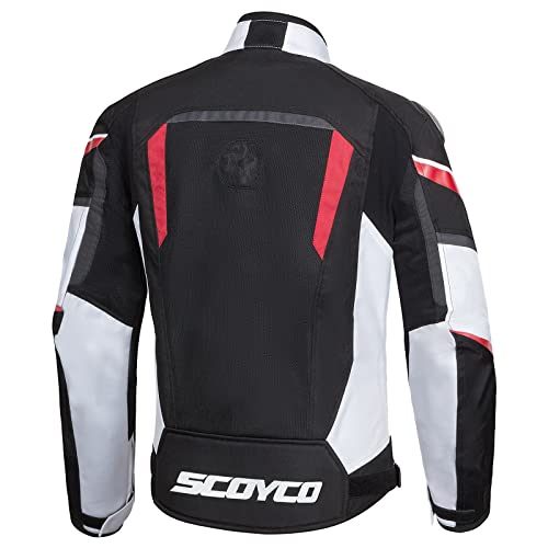 Scoyco Mesh Motorcycle Jacket Motorbike Biker Riding Ce Armored Wear-Resistant Jacket Breathable Protective Gear For Men 4-Season #TOP1