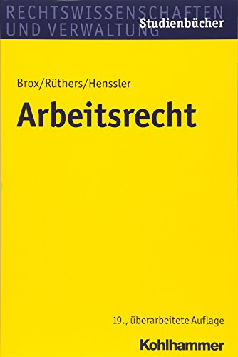 Preisvergleich Produktbild Arbeitsrecht (Studienbücher Rechtswissenschaft)