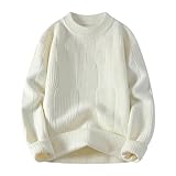 Pullover Herren Winter Warm Strickpullover Arbeitspullover, Sport Pullover Herren Sweatshirt Sweater...