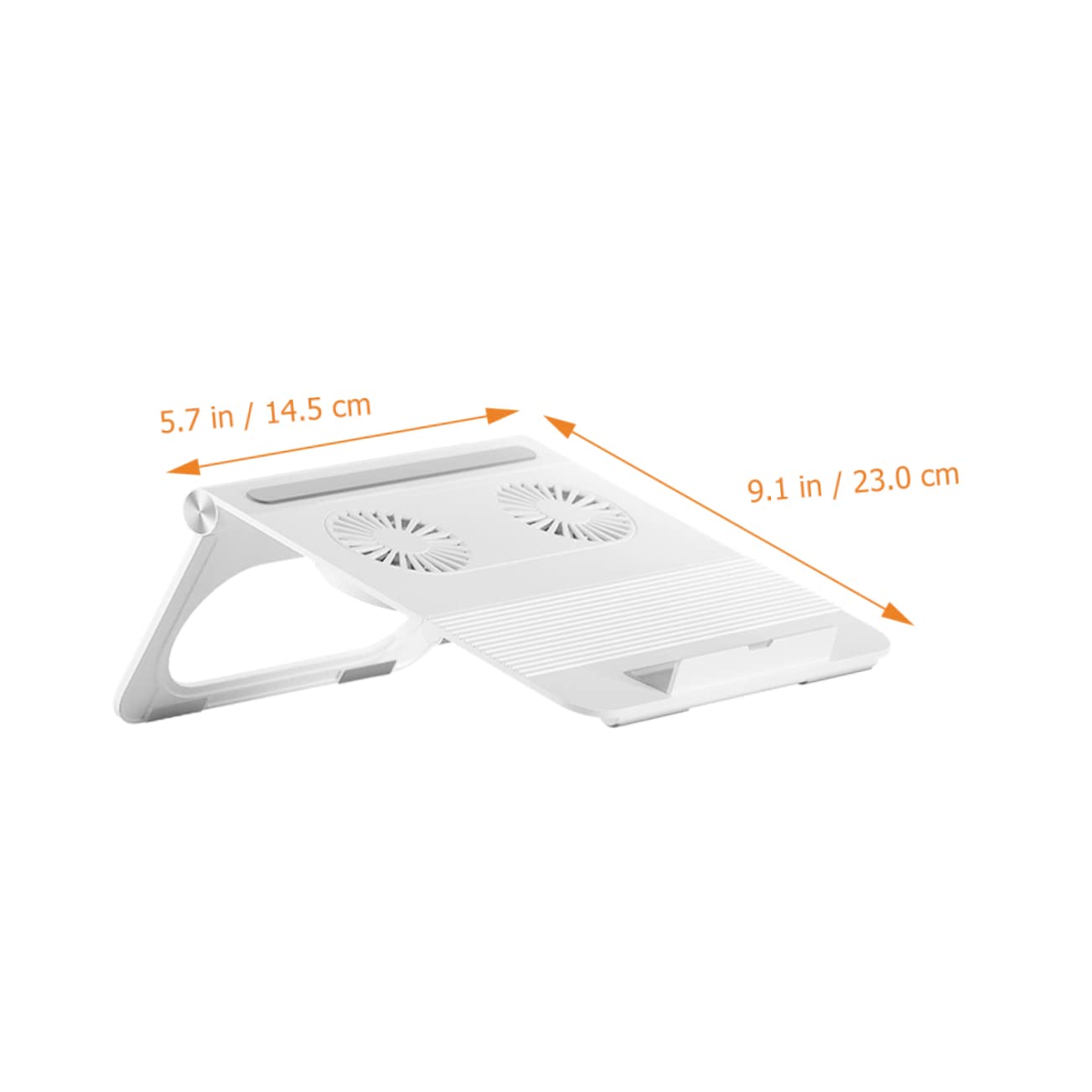 HOMSFOU Soporte Portátil con Ventiladores Dobles y Antideslizante Soporte y Refrigeración para Laptop Enfriador Silencioso Compatible con Pc