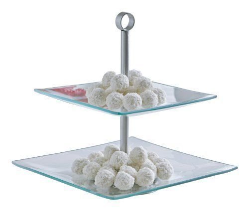 Square 3 Layer Glass Cake/Dessert Stand Party Display