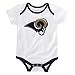Outerstuff NFL LA Rams Boys 3 Points 3 Piece Bodysuit Set, Dark Navy, 6-9 Months