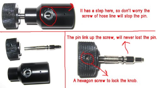 Outdoor Guy Paintball Co2 Adapter Fill Station Remote On/Off Asa (Dual 1/8Npt Thread) #TOP1