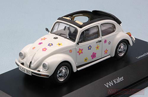 Schuco SH3896 VW KAFER Open Air Blumen White 1:43 MODELLINO Die Cast Model Compatible con