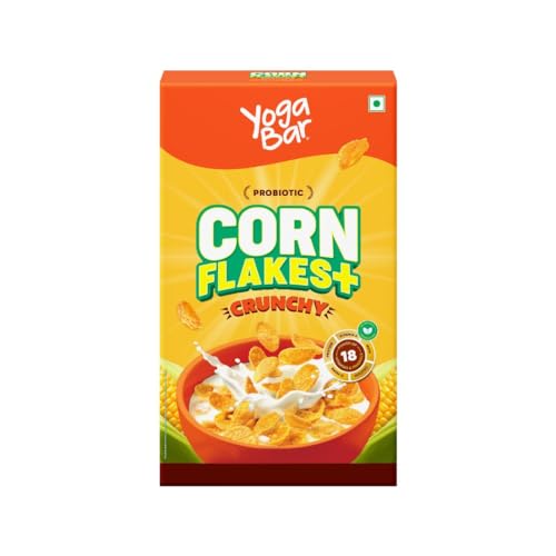 Image of Yogabar Cornflakes Original Healthy Crunchy Breakfast cereals with Probiotics 425g