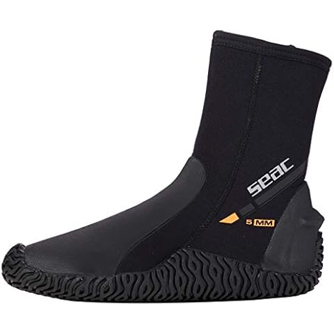 Seac Unisex-Adult Basic HD 5MM Füßling aus 5 mm Neopren und Fester Laufsohle Cover