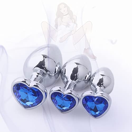 3 pcs/Ensemble Àmàl Plǖg Ạnạl Beạds Entraînement de Force pour Femmes - Base Coeur Bleu Cover
