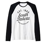 Photo Gallery south dakota est 1889 vintage mount rushmore state pride maglia con maniche raglan Photo Gallery south dakota est 1889 vintage mount rushmore state pride maglia con maniche raglan