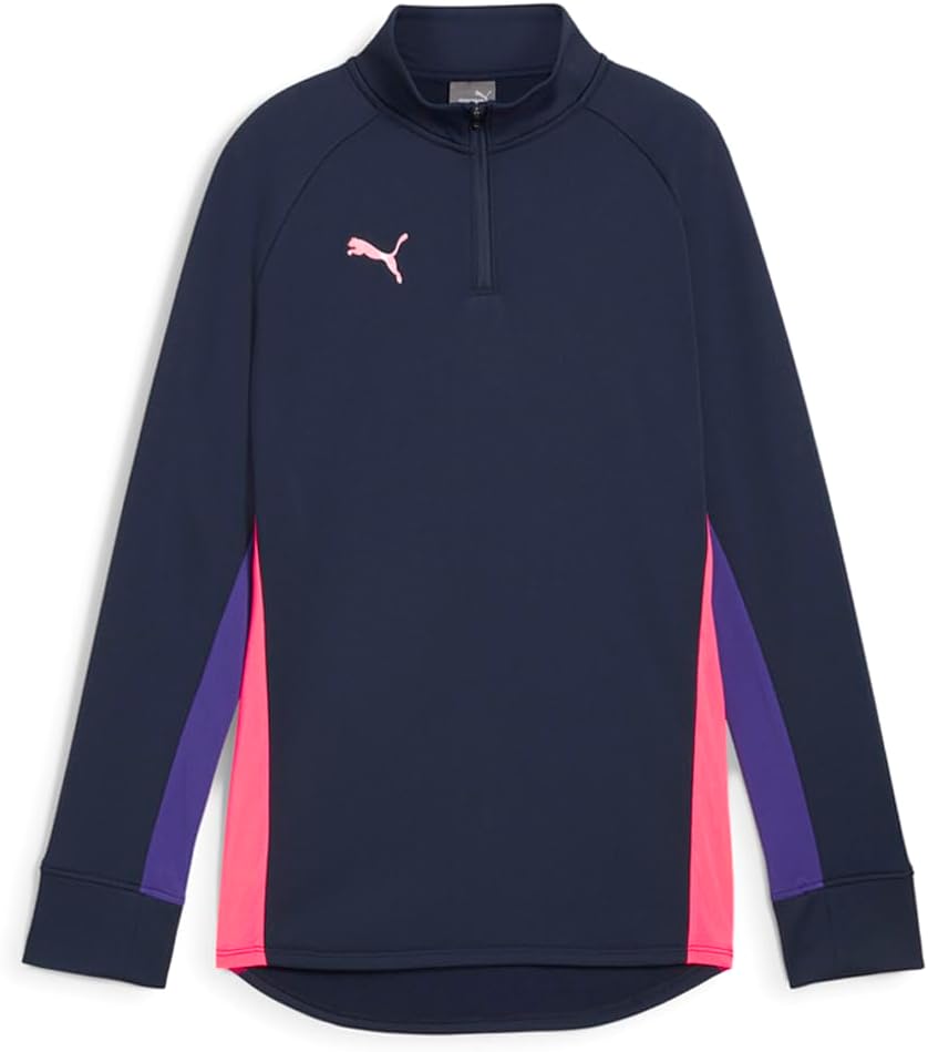 PUMA Womens Individualblaze Quarter Zip Casual Tops Casual - Blue