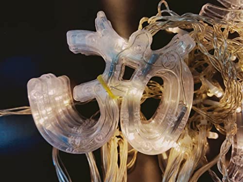 Image of IMPRESSION LIGHTS Toran Light Om and Swastik Warm-White Lighting for Indoor Use Decorative Lighting-Pack of 1