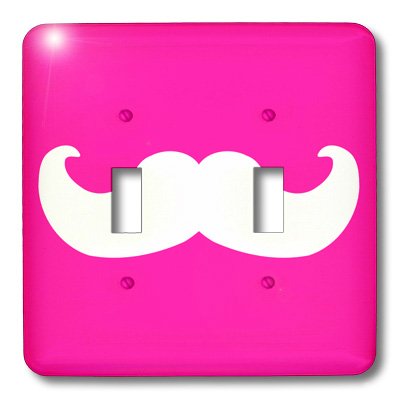 Interruptor doble decorativo de estilo hipster con diseño de bigote tonto 3