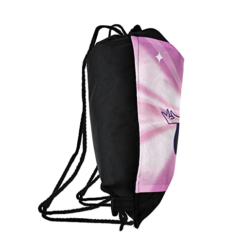 LOGOVISION DC Super Hero Girls Zatanna Drawstring Backpack Sports Bag Sackpack 17" x 13", Perfect for Gym, Yoga or Practice2