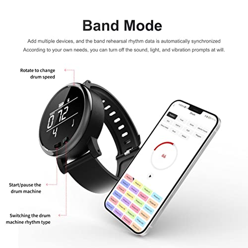 WOTEG 5 Pcs Montre-Bracelet métronome vibrante | Montre vibrante métronome Portable avec Tempo, Beat et RHY | Montres à… - Les Beatles, Paul McCartney, John Lennon, RIngo Starr, George Harrison WOTEG 5 Pcs Montre-Bracelet métronome vibrante | Montre vibrante métronome Portable avec Tempo, Beat et RHY | Montres à… – Image 8