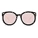 Mio Eyewear [Round - Polarized/Pink Mirrored] Sunglasses for Women (100% UV Protection) - Marble