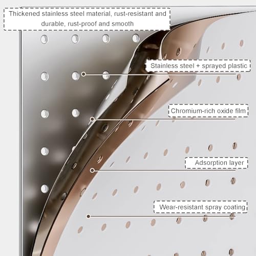 Wall Mounted Storage Pegboard,Kitchen Pegboard Organizer Kit With Accessories For Home Garage Bathroom, Decorative Blocking Plate For Water Heater Pipeline, Pipe Shielding Cover, Storage Dis