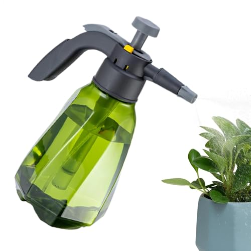 Spruzzatore a pressione da giardino – Pompa a pressione da 1,5 litri con ugello regolabile | Spruzzatore manuale per irrigazione, nebulizzatore per piante e fiori, flacone spray per la casa e