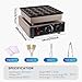 110V 900W Mini Pancake Maker 25-Holes, Non-stick Stainless Steel Crepe Maker with Adjustable Temp & Timer, Commercial Mini Waffle Maker for Home Restaurant Business