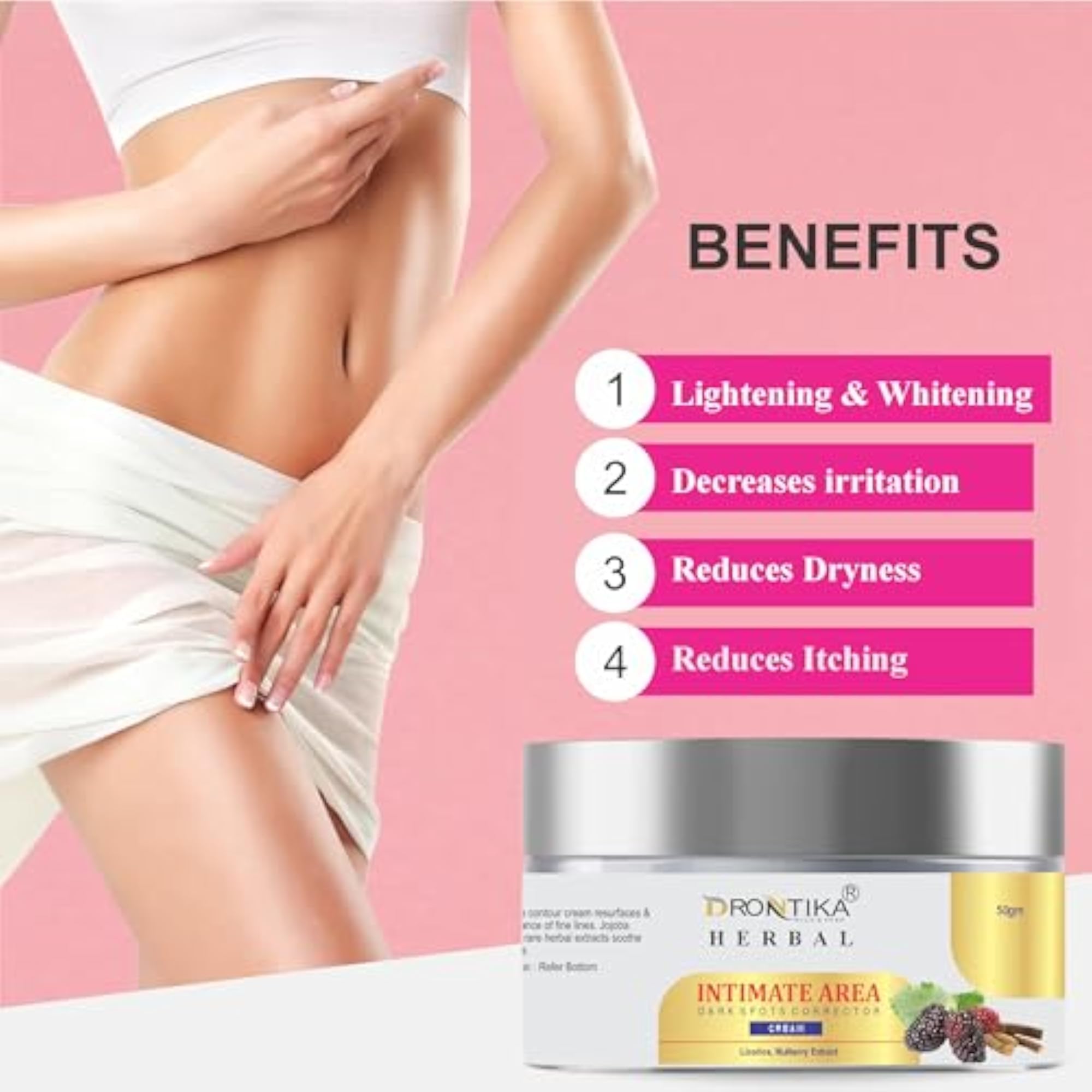 Herbal Intimate Whitening & Lightening Cream, 50 gm