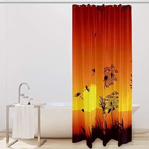 Rideau de douche imperméable pissenlit imprimé haute définition 168x183 - 3