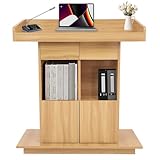 Rangement à 3 niveaux – Optimisez votre organisation avec cet élégant meuble de rangement Podium Wood. Le tiroir supérieur s'ouvre facilement pour un accès aisé aux marqueurs, notes et autres fournitures. L'étagère centrale ouverte permet un accès rapide aux objets fréquemment utilisés, tandis que le compartiment inférieur offre un espace généreux pour les fournitures plus volumineuses. Idéal pour le bureau à domicile, la salle de classe ou l'atelier. Gardez votre espace de travail pro